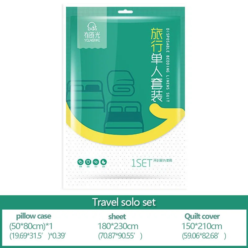 Disposable Bedding, For Hotel or Travel, Anti-Dirty, Waterproof, Portable, Bedsheet Bed Sheet Set Trip Necessities Portable