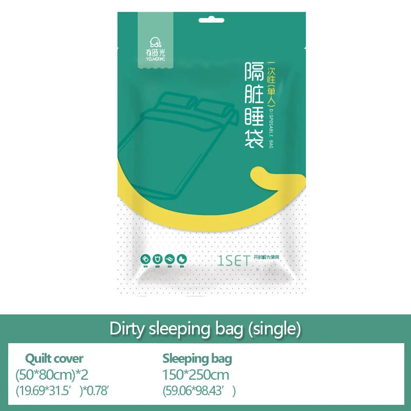 Disposable Bedding, For Hotel or Travel, Anti-Dirty, Waterproof, Portable, Bedsheet Bed Sheet Set Trip Necessities Portable