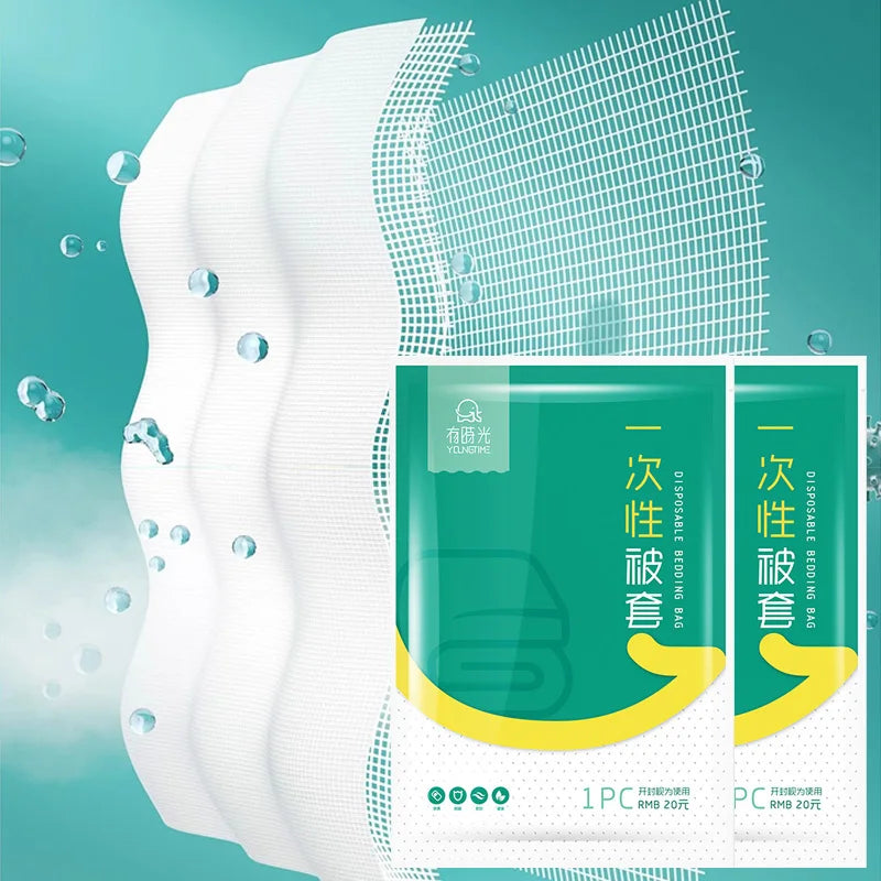 Disposable Bedding, For Hotel or Travel, Anti-Dirty, Waterproof, Portable, Bedsheet Bed Sheet Set Trip Necessities Portable