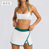 Tennis Skort Yoga Bra Top Shorts Tracksuit Women Sport Set Badminton Golf Wear 2024 Green Black Pink Fitness Gym Outfit Workout