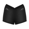 Women Sports Shorts Sheer Mesh Stitching Baggy Shorts For Running Summer Solid Color Elastic Waist Hotpants шорты женский
