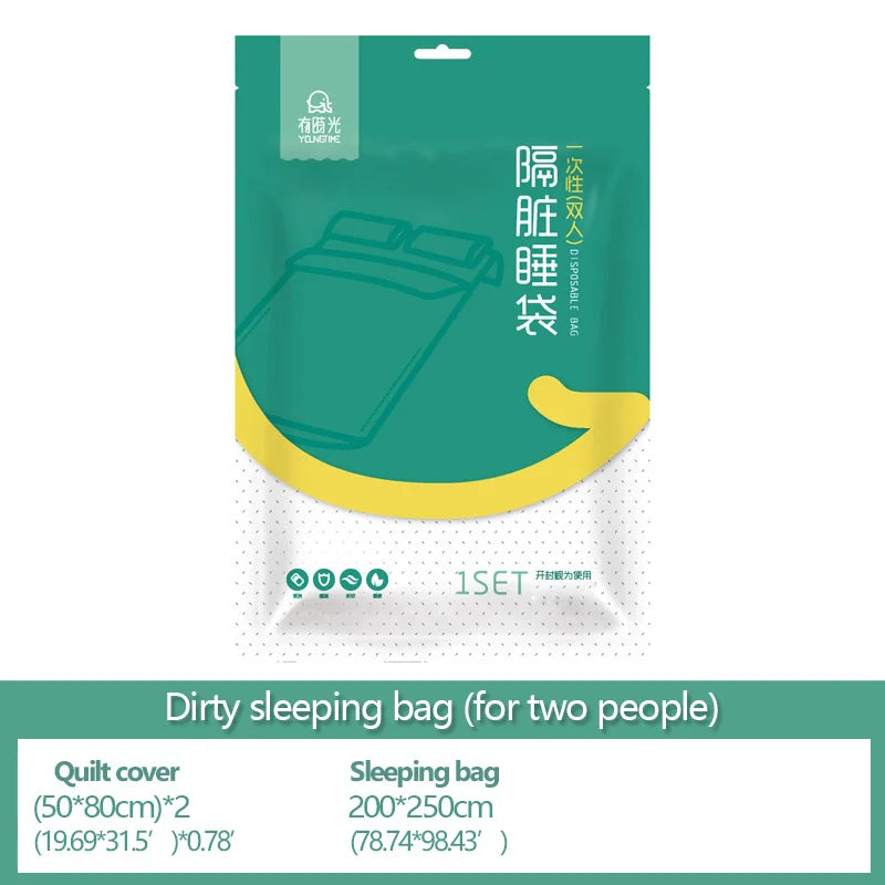 Disposable Bedding, For Hotel or Travel, Anti-Dirty, Waterproof, Portable, Bedsheet Bed Sheet Set Trip Necessities Portable