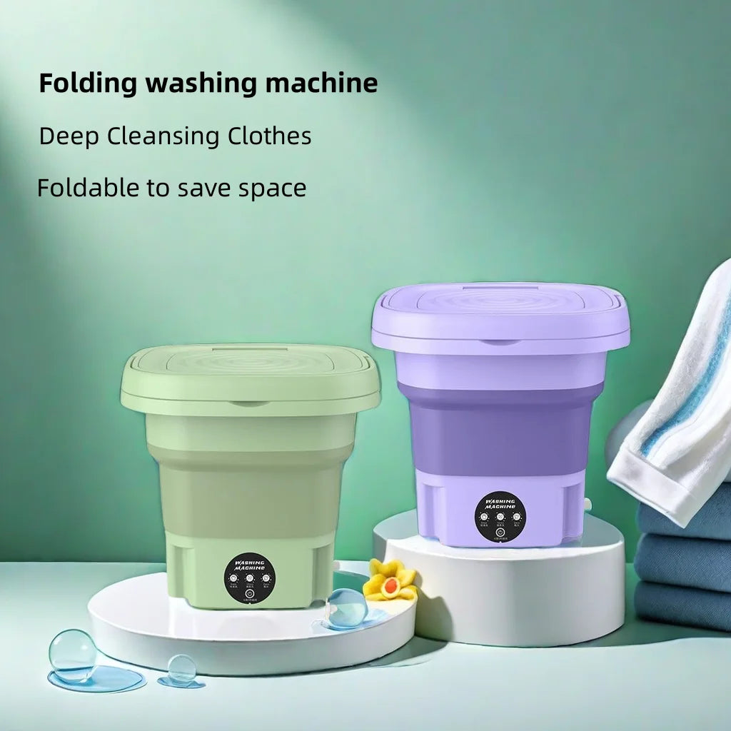 Portable Washing Machine Mini Washing Machine Folding Washing Machine Suitable for Baby Clothes Underwear or Socks Small Clothes